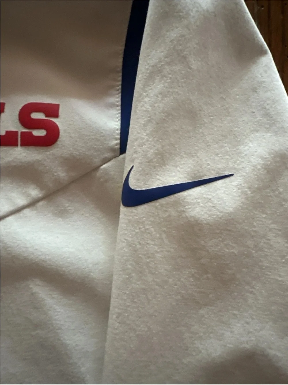 Nike Buffalo Bills NFL On Field Engineered Quarter Zip Travel Jacket Vented L